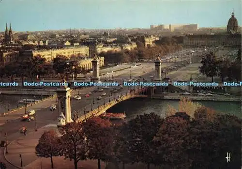 D236515 Frankreich Panorama Au Pont Alexandre II Waage Hachette