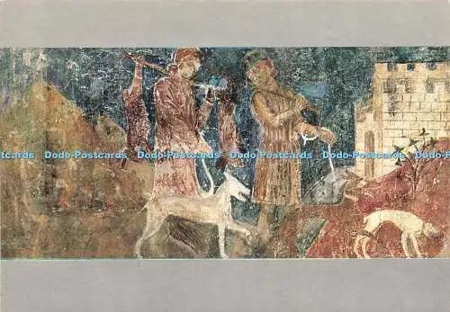 D229629 Stadtmuseum Citta di S Gimignano Sienesische Schule 1290 Dante Hall Jagd