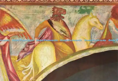 D229632 Detail der Apokalypse der Johannesschule von Rimini 1300 Abbazia di Pom