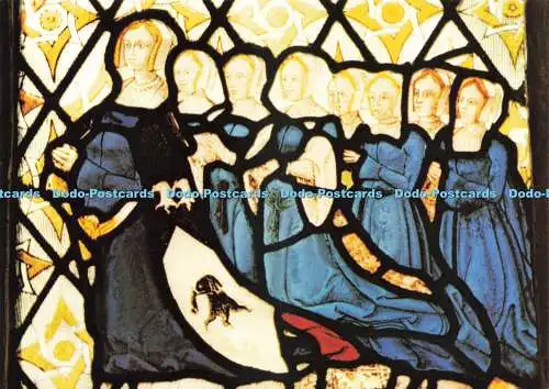 D238843 Oxon-Detail des Curson-Fensters aus dem 16. Jahrhundert in der Kirche St. M