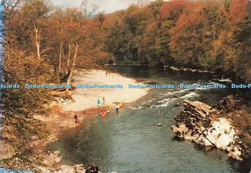D236531 Kirkby Lonsdale River Lune von Devil Bridge Lochmere David Frith 1992