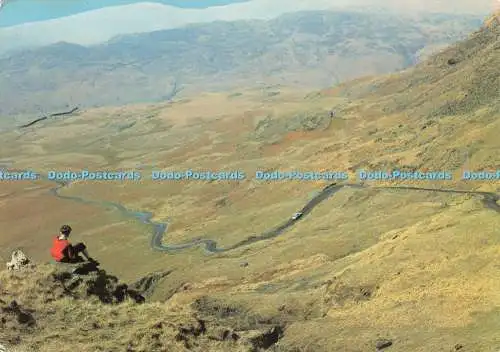 D236546 Cumbria Hard Knott Pass J Arthur Dixon T E Wright