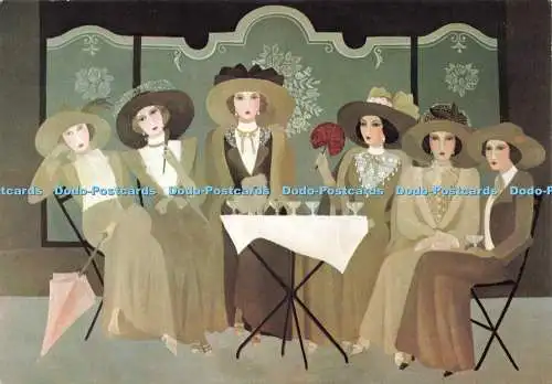 D232977 Les Elegantes Annie Retivat Galerie Naifs et Primitifs