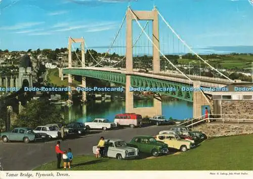 D236576 Devon Tamar Bridge Plymouth John Hinde E Ludwig 1983