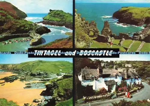 D236581 Tintagel und Boscastle John Hinde 1985 Multi View