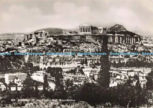 D238895 Athen Der Parthenon vom Philopappus Delta aus gesehen