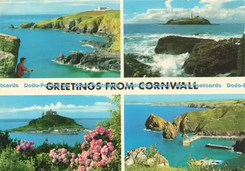 D234355 Grüße aus Cornwall John Hinde Ltd Multi View 1985