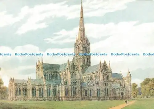 D229736 Salisbury Cathedral J Salmon Ltd Aquarell A R Quinton