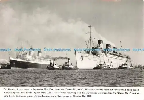 D236646 Dieses historische Bild vom 27. September 1946 zeigt die Königin Eliza