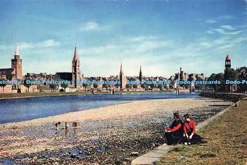 D234393 Inverness vom Fluss Ness J Arthur Dixon Ltd
