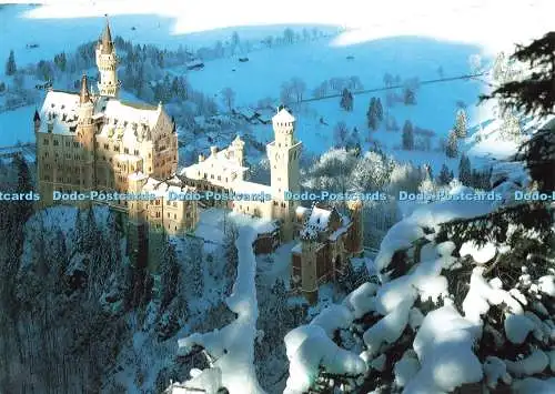 D233077 Königsschloss Neuschwanstein von König Ludwig II von Bayern Huber Nr 2139