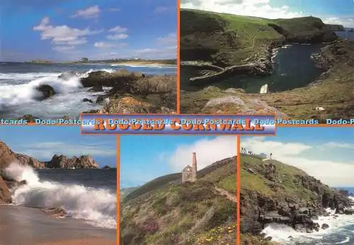 D233081 Rugged Cornwall Newquay and Boscastle John Hinde Ltd Multi View