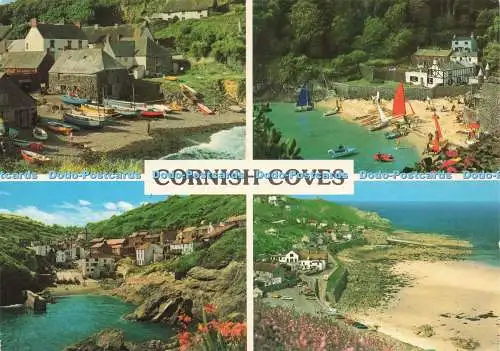 D233086 Cornish Coves Cadgwith Fowey Portloe John Hinde Ltd Multi View