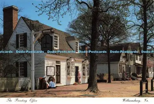 D233090 Va Williamsburg The Printing Office Town Crier Publishers Fred Miller