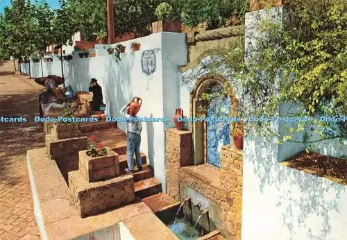 D234405 Algarve Alte Na Fonte trägt Wasser aus dem Brunnen Registado