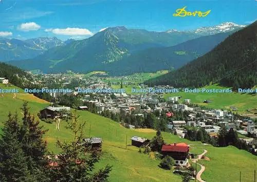 D236670 Davos Gegen Rhatikon Farbenfoto Furter 1986