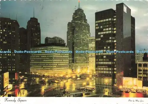 D229779 Michigan Detroit Kennedy Square Hiawatha Karte Dexter Press Mary Gunn