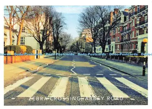 D229781 Abbey Road Zebra Crossing London A Z Postkarte