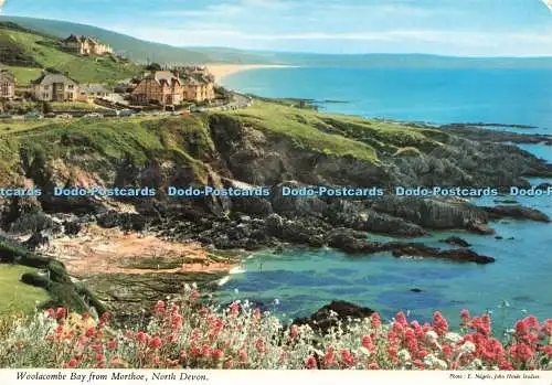D236681 North Devon Woolacombe Bay From Morthoe John Hinde E Nagele