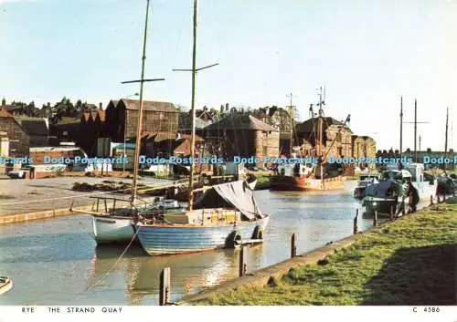 D233125 Rye The Strand Quay Richter Postkarten Ltd C 4586