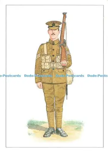 D236708 Sergeant S Johnson The Leeds Rifles Series No 8 Simba Print W R Younghus