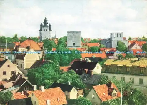 D229810 Visby Utsikt mot Staddens Centrum Enar Strom Nr 1392