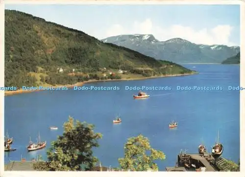 D229812 Norwegen Lyngenfjord Die Fährüberfahrt zwischen Lyngseidet und Olderda