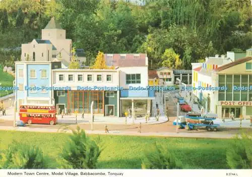 D233139 Torquay Babbacombe Model Village Modern Town Centre E T W Dennis and Son