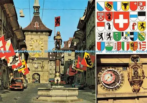 D234467 Berner Zahringer Brunnen und Zeitglockenturm Wefo Multi View
