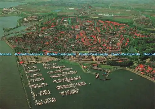 D239041 Enkhuizen Luchtopname Aviafoto De Boekenhoek
