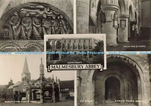 D234469 Malmesbury Abbey South Front Apostles in Porch Multi View 1958