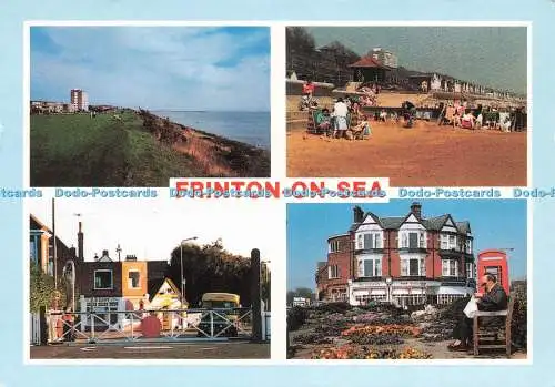 D233163 Frinton on Sea Essex Greensward and Cliffs Looking West C P S Ltd Multi