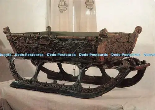 D233199 geschnitzter Schlitten von Oseberg Mittet