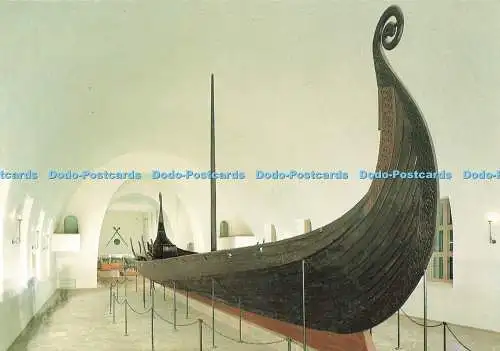 D233200 Oslo Norwegen Das Wikingerschiffsmuseum Das Osebergschiff Mittet