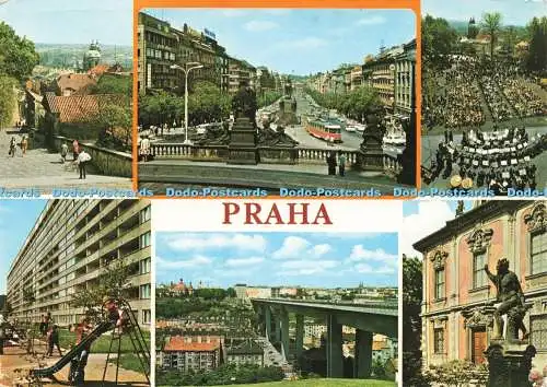 D233202 Praha Pohled na Mesto z Novych Zameckych Schodu Press CTK Foto J Dezort