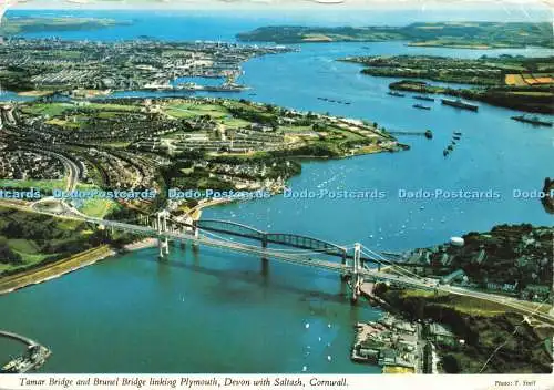 D239095 Cornwall Tamar Brücke und Brunel verbinden Plymouth Devon mit Saltash Joh