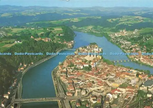 D229888 Passau Dreiflussse Stadt am Zusammenfluss von Donau Inn und Ilz Bucari Ri
