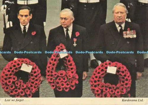 D234532 London At The Cenotaph Remembrance Day The RT Hon Jeremy Thorpe Lest We