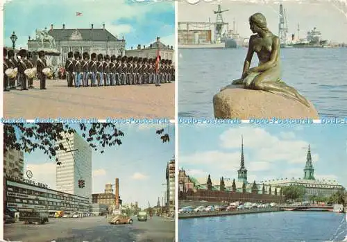 D234539 Kopenhagen Dänemark Blick auf Mercedes Benz Gebäude eine Top Karte von Gronlu
