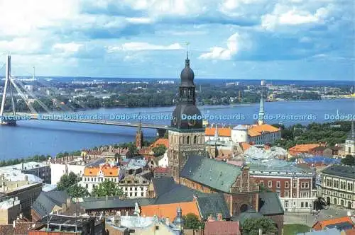 D229898 Riga Das Panorama der Altstadt von Riga