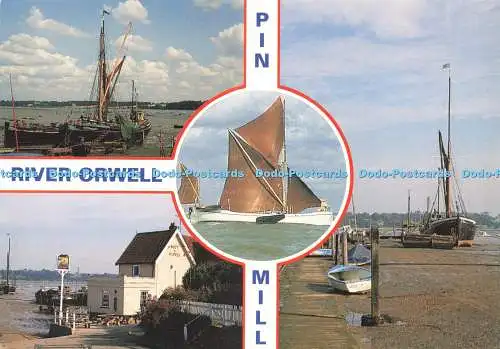 D229907 Pin Mill River Orwell Shoreline Karten E T W Dennis and Sons Ltd Denis Ha