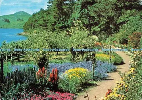 D239144 Inverewe Garden zeigt den ummauerten Garten neben Loch Ewe J Arthur Dixon