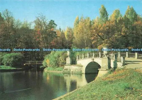 D234578 Pawlowsk Der Park Die Visconti-Brücke Aurora Kunst UdSSR Andrei Woronikhin