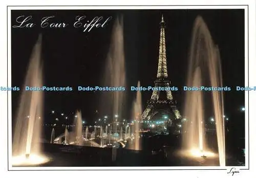 D234584 Paris Der Eiffelturm und die Trocadero-Brunnen Lyna Paris Abeille Ca