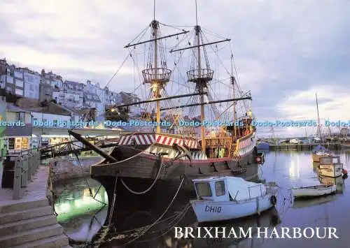 D239154 Brixham Harbour The Golden Hind J Salmon