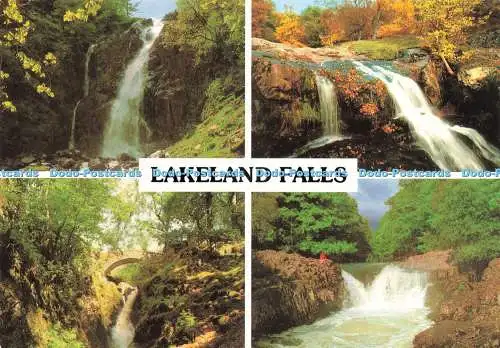 D229943 Lakeland Falls Aira Force High Force John Hinde Ltd Multi View 1990