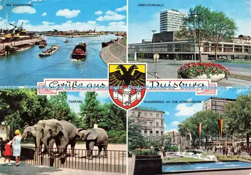 D236851 Grusse aus Duisburg Tierpark Wilhelm Schafer Multi View