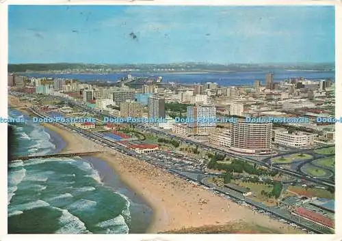 D239187 Durban Beachfront Umspült von den Gewässern des warmen Spielplatzes im Indischen Ozean