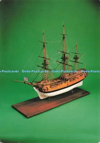 D234637 Oxford Pitt Rivers Museum Modell von H M Sloop Auflösung Ewart C Freeston