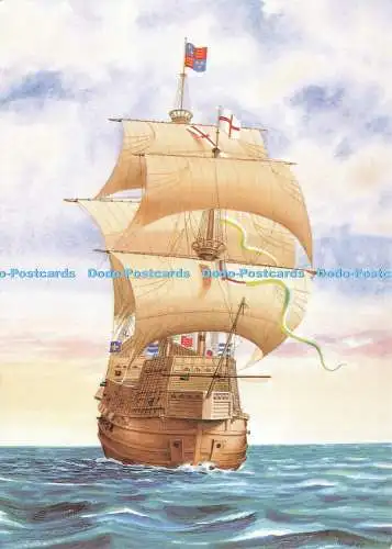 D234638 The Mary Rose Roger Purkis Cornwall Litho